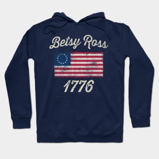 Betsy Ross American Flag 1776 Hoodie